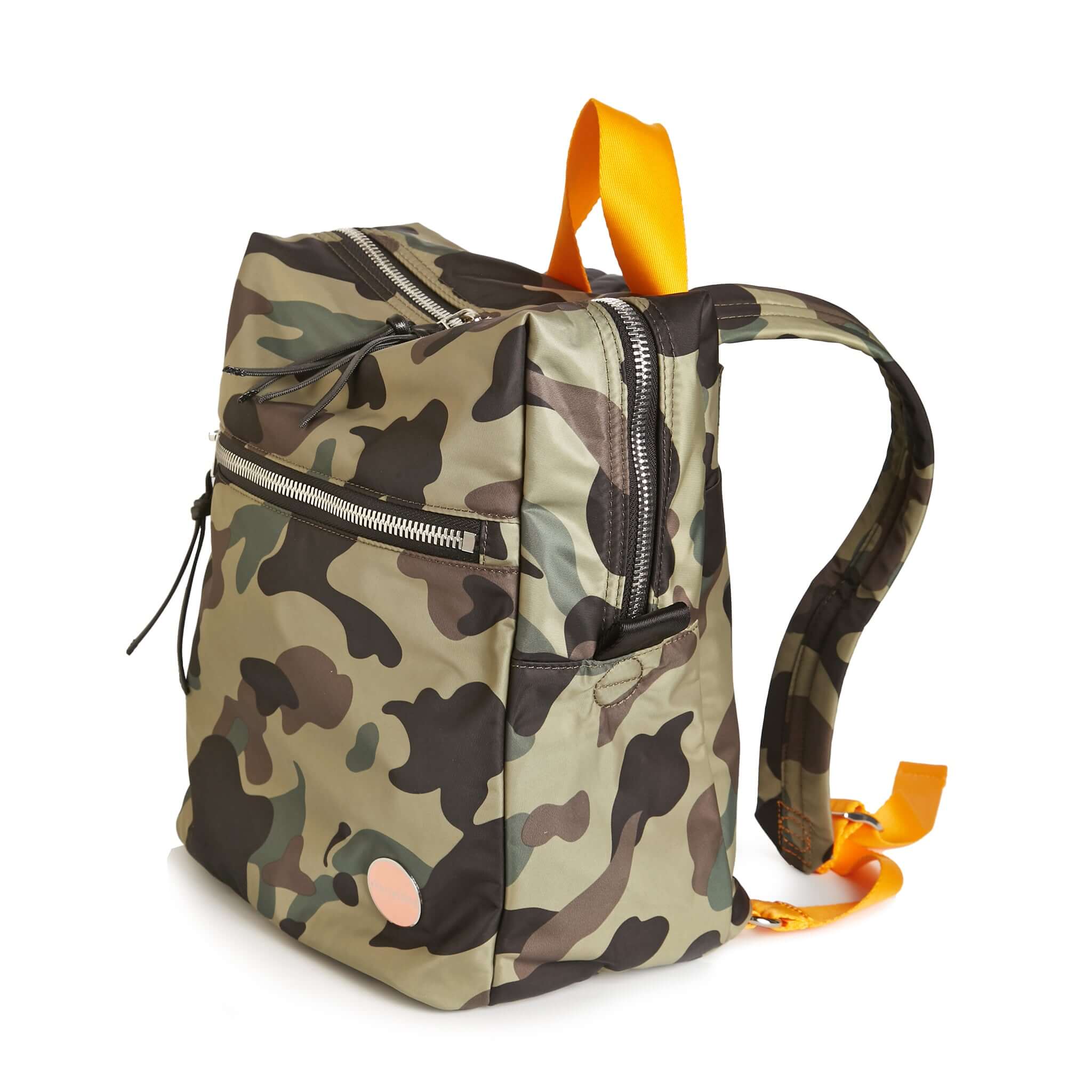 Bape Backpack Pink and Green Bape Waterproof Backpack